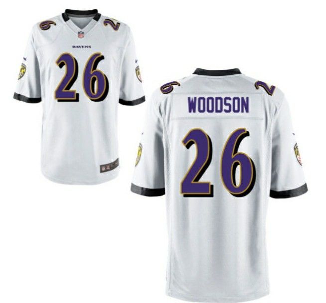 Men Baltimore Ravens #26 Rod Woodson Nike White Retired Player NFL Jersey->baltimore ravens->NFL Jersey